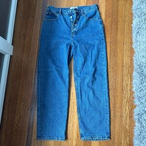 Everlane Way-High Jeans, NWOT, sz 29, 27.5” inseam, Cali blue denim